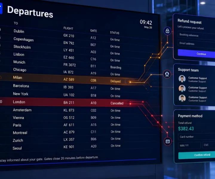 Your flight was cancelled. Is the refund message real? 
