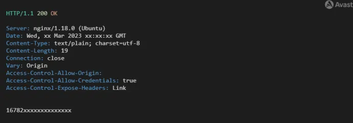 Login response from C2 during login