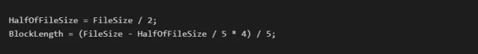 Figure 1: Akira’s calculation of full encryption block size.