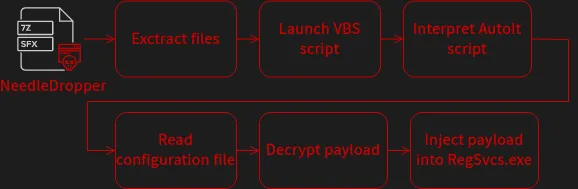 Visualization of NeedleDropper’s execution flow