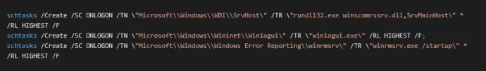 Tasks created in Windows task scheduler by wksprtcli.dll