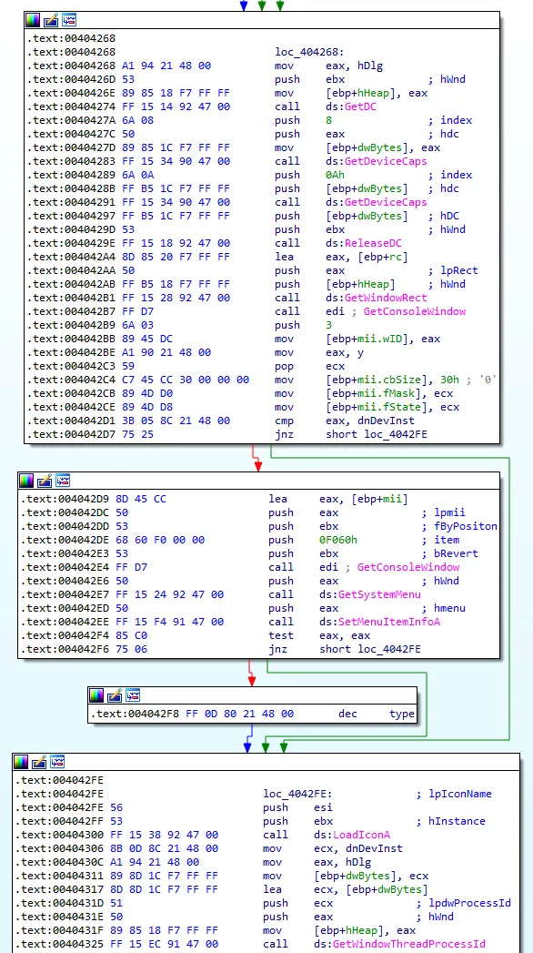 Example of junk code in IDA Pro 8B85A4D9DF1140D25F11914EC4E429C505BD97551EDE19197D2B795C44770AFE