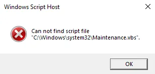 Can not find script file