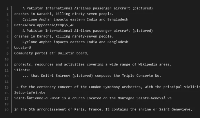 A snippet of the NeedleDropper SFX script