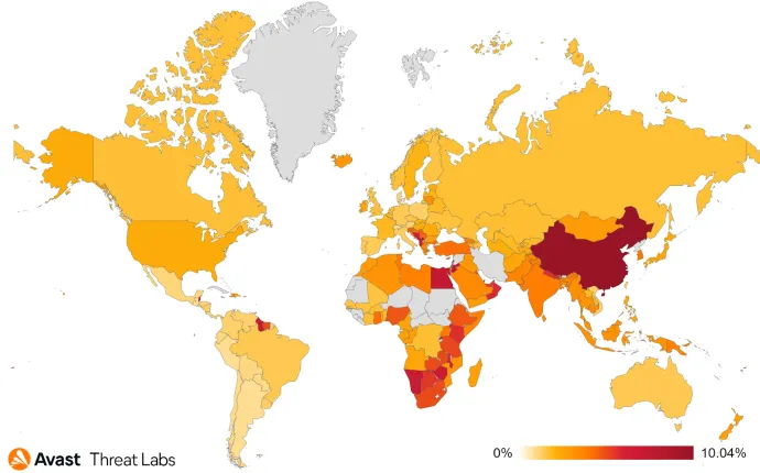Adware risk ratio in Q1/22.