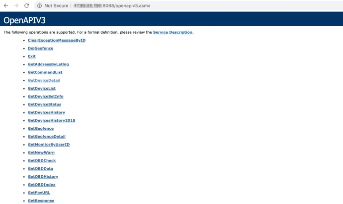 API endpoint at URL from APK file