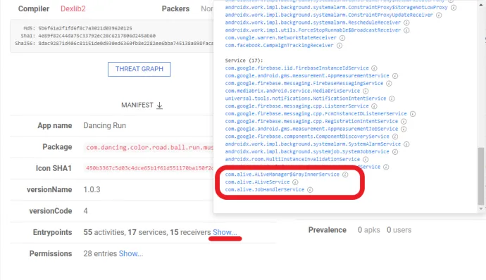 Entrypoints section of apklab.io.