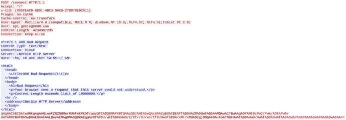 HTTP POST beacon