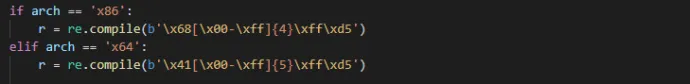 Default API hashes