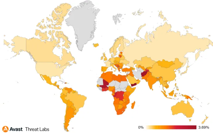 Global risk ratio for information stealers in Q4/2022