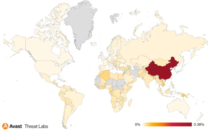Global risk ratio for rootkits in Q4/2022