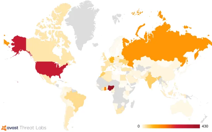 Number of hits since November 2018