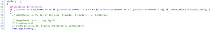 Questionable conditioning for SMB scanning