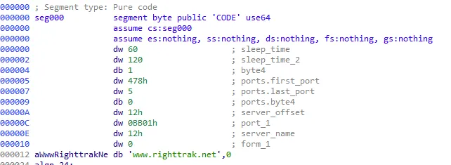 Decrypted network module configuration