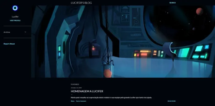 View of the Blogpost page contains hidden malicious code