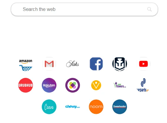 The new Chrome tab modified by the malicious Internal Chromium Extension
