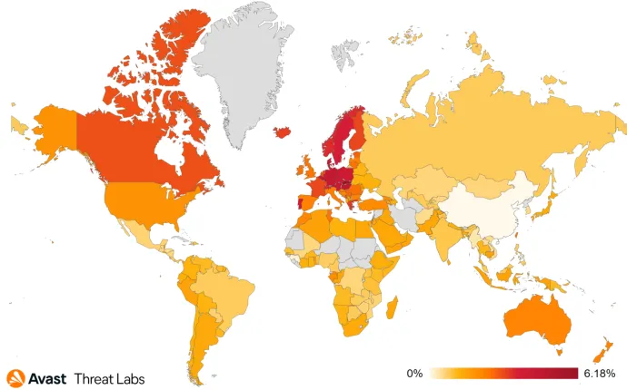 Heatmap showing risk-ratio for Q4/2023