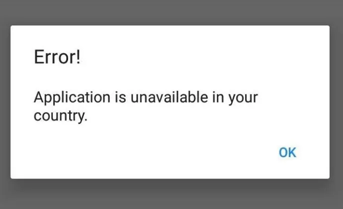 MobiDash displaying a false error message, hoping to trick the victim in leaving the app installed