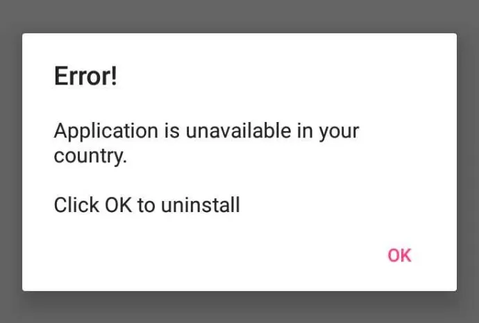 MobiDash adware tries to trick its victim by displaying a fake error message after install  
