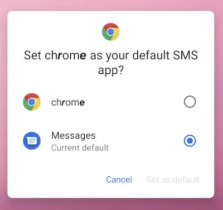 Disguised as the Chrome browser and using Unicode characters to evade detection, MoqHao requests access to SMS messages