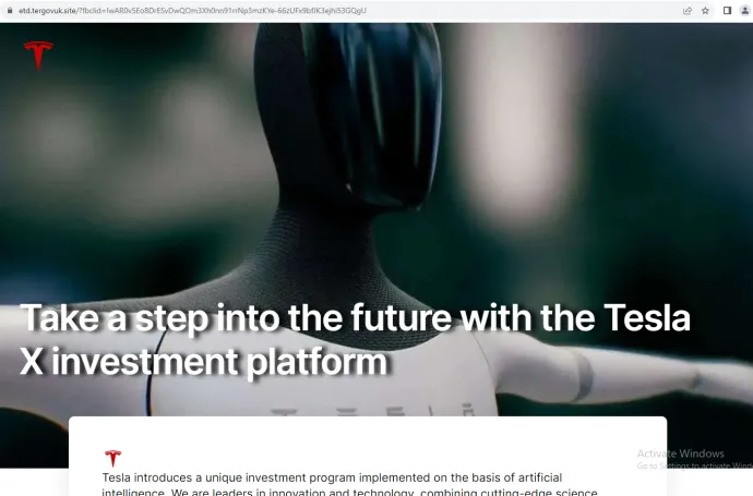 Landing page supporting claims from social media advertising