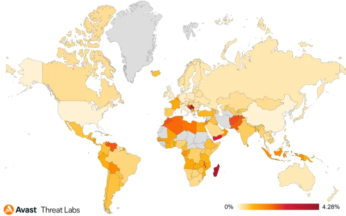 Global risk ratio for information stealers in Q3/2023