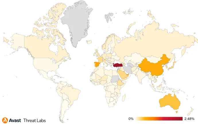 Global risk ratio for mobile bankers in Q2/2023