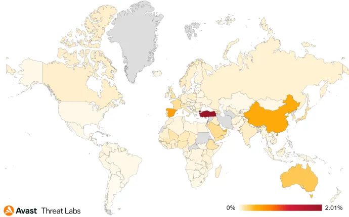 Global risk ratio for mobile bankers in Q3/2023  