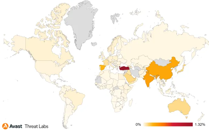 Global risk ratio for mobile bankers in Q1/2024