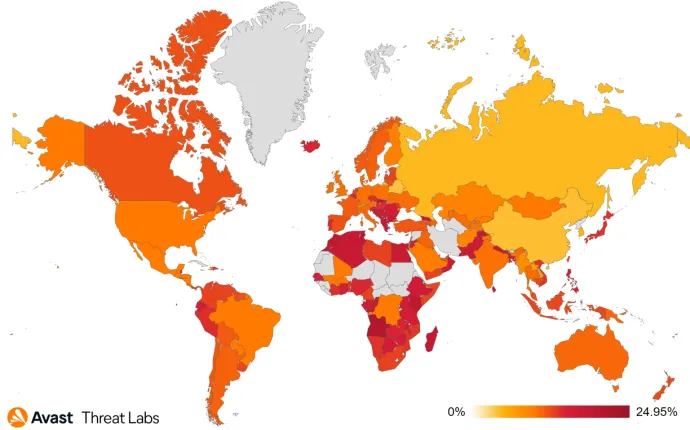 Global risk ratio for phishing in Q1/2024