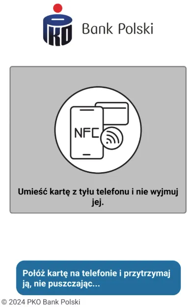 NGate advising its victim in Polish to place their NFC card on the back of the phone so it can steal the NFC token