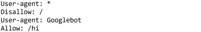 /robots.txt content of HelloTDS domains