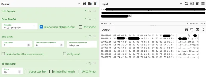 Decoded contents of the GL_GI10 cookie