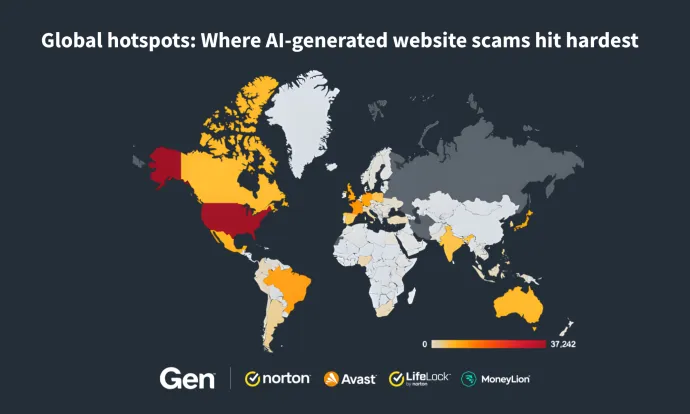 Heatmap illustrating protected users worldwide from January to the end of August 2025