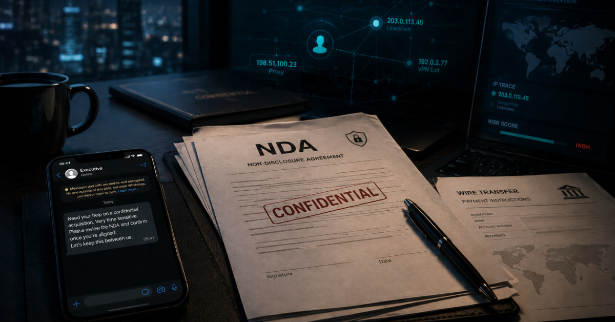 The NDA Was the Payload: Inside Phantom Deal, a Fake Acquisition Fraud Campaign